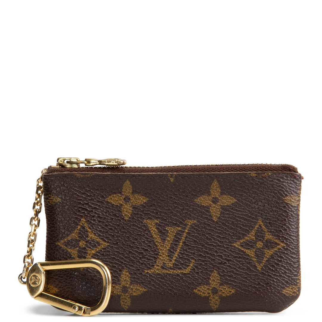 LOUIS VUITTON Vintage Monogram Key Pouch OUTLET FINAL SALE
