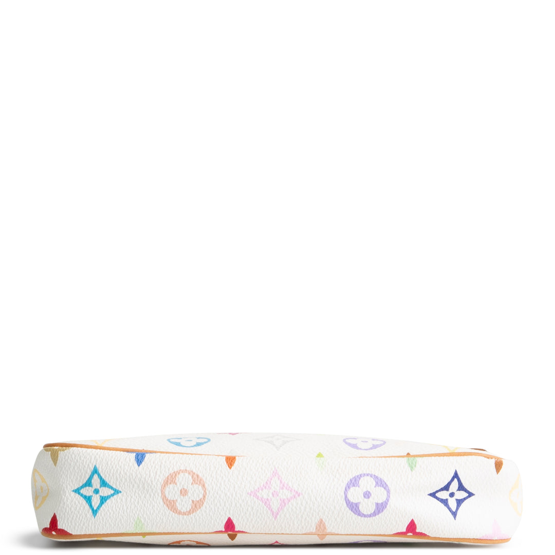 LOUIS VUITTON Vintage Monogram Multicolore Pochette Accessoires - White