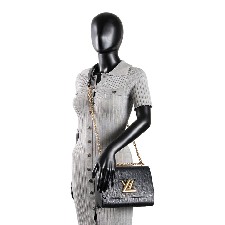 LOUIS VUITTON Epi Twist MM - Black