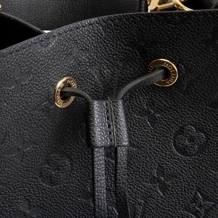 LOUIS VUITTON Monogram Empreinte Neonoe MM - Black