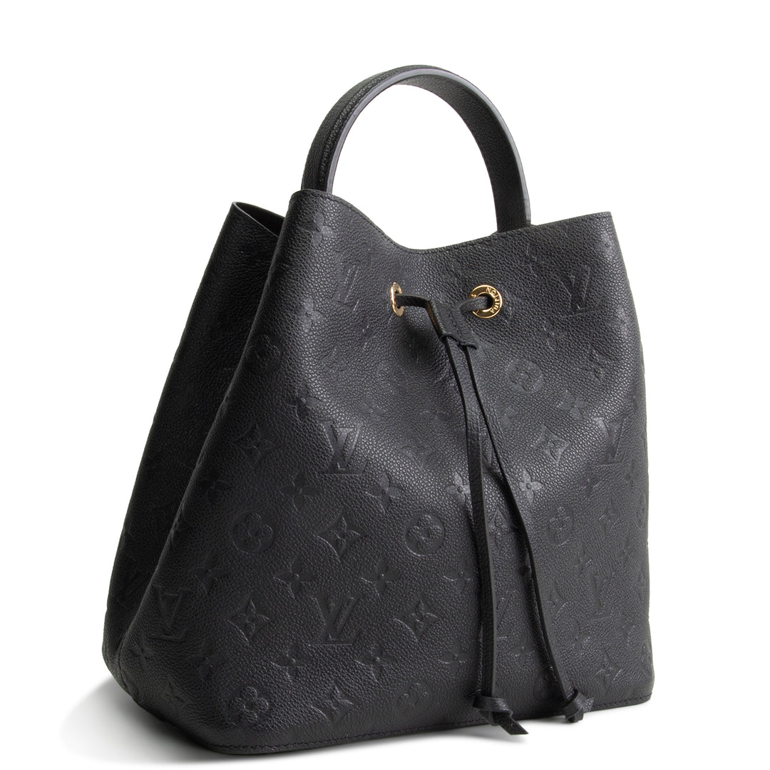 LOUIS VUITTON Monogram Empreinte Neonoe MM - Black