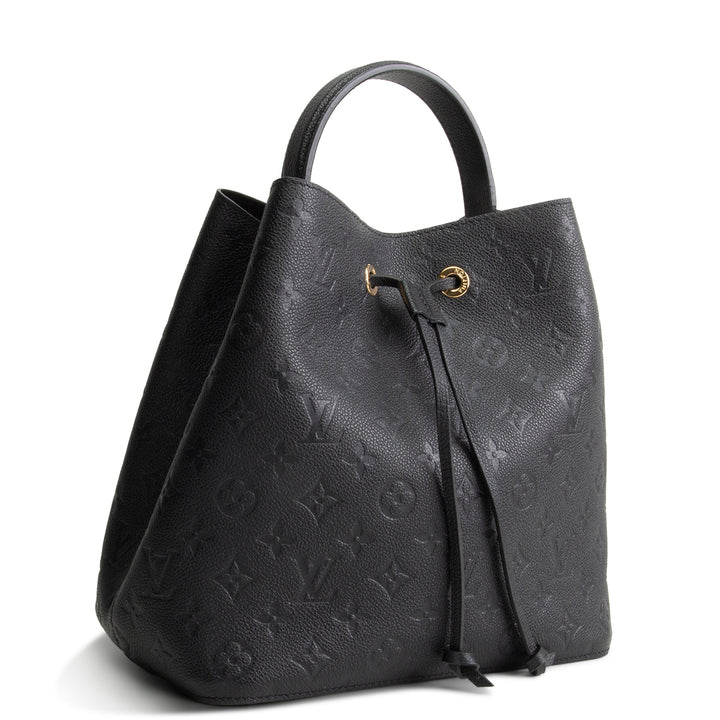 LOUIS VUITTON Monogram Empreinte Neonoe MM - Black