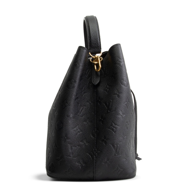 LOUIS VUITTON Monogram Empreinte Neonoe MM - Black