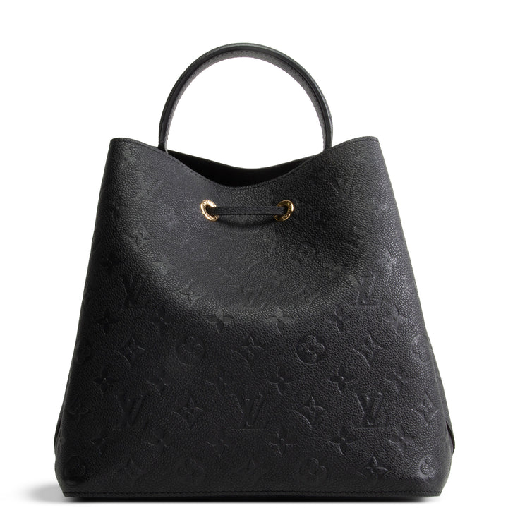 LOUIS VUITTON Monogram Empreinte Neonoe MM - Black