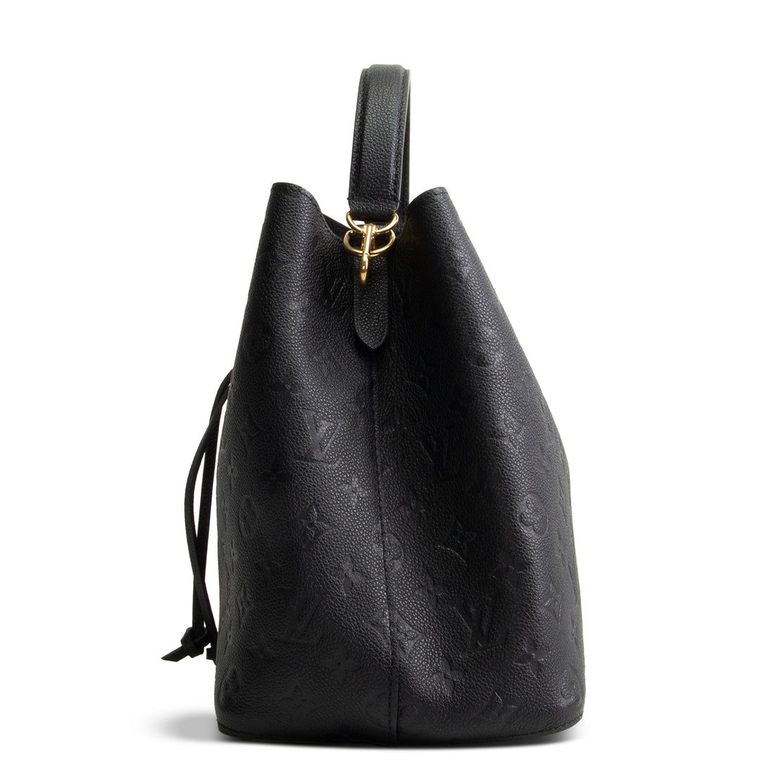 LOUIS VUITTON Monogram Empreinte Neonoe MM - Black