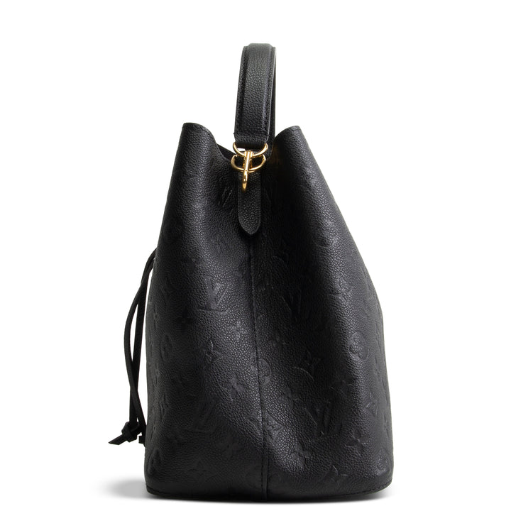 LOUIS VUITTON Monogram Empreinte Neonoe MM - Black