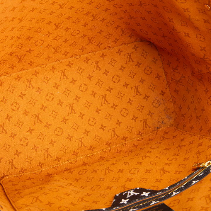 LOUIS VUITTON Monogram Giant Crafty Neverfull MM - Orange