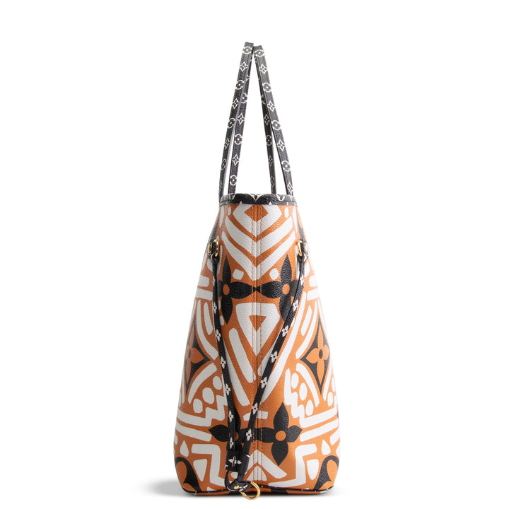 LOUIS VUITTON Monogram Giant Crafty Neverfull MM - Orange