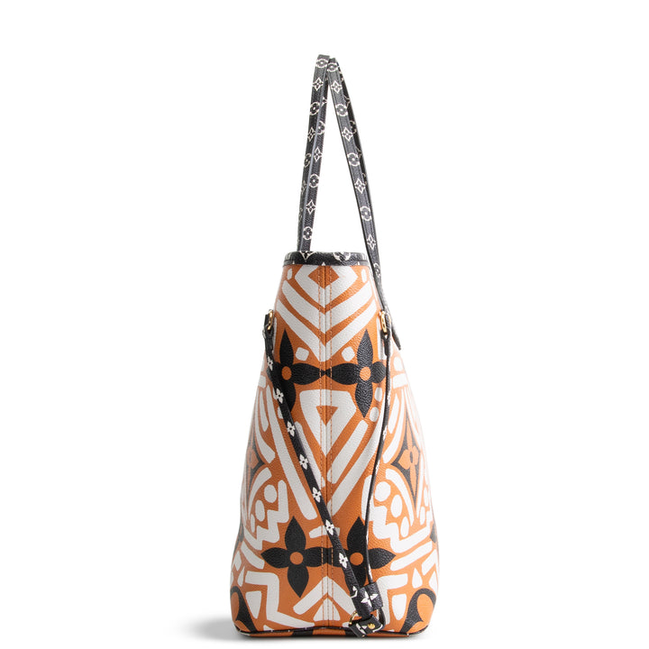 LOUIS VUITTON Monogram Giant Crafty Neverfull MM - Orange