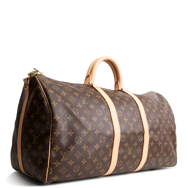 LOUIS VUITTON Monogram Keepall Bandouliere 55