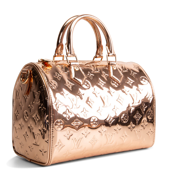 LOUIS VUITTON Monogram Miroir Speedy Bandouliere 25 - Copper