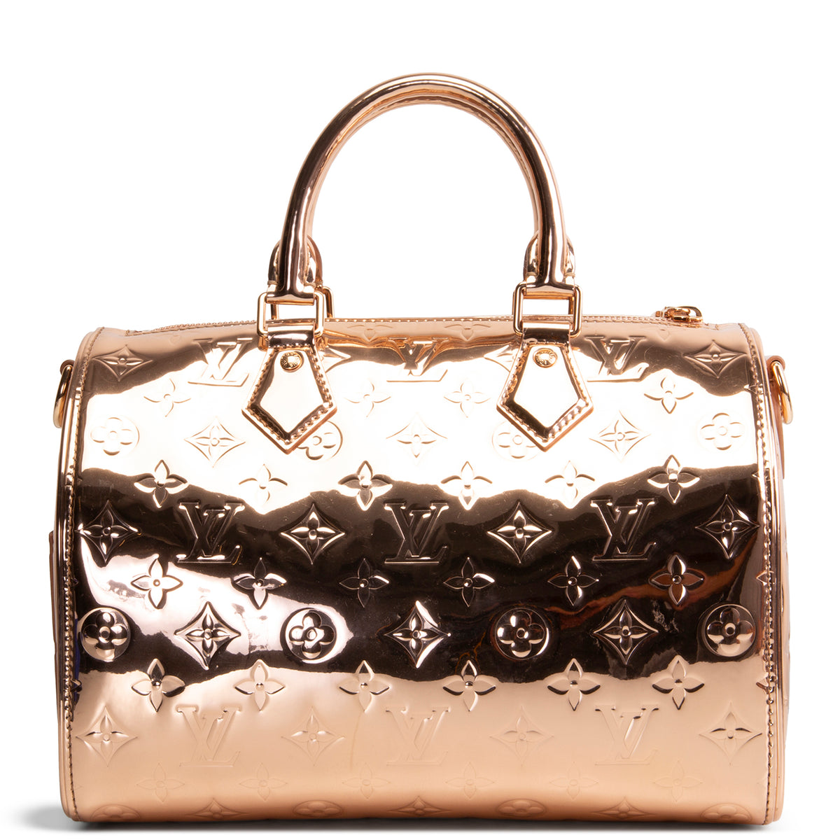 LOUIS VUITTON Monogram Miroir Speedy Bandouliere 25 - Copper