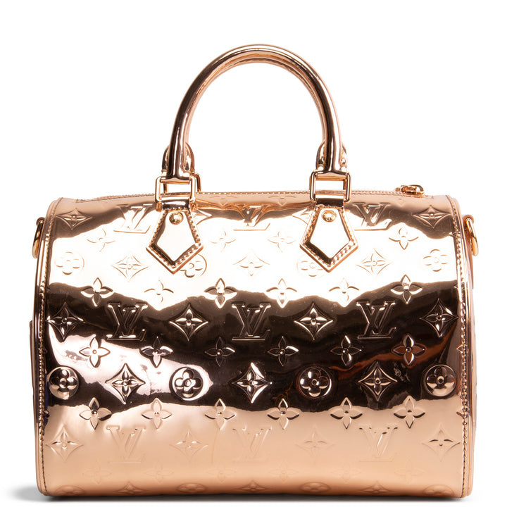 LOUIS VUITTON Monogram Miroir Speedy Bandouliere 25 - Copper