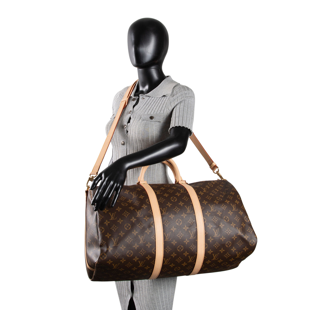 LOUIS VUITTON Monogram Keepall Bandouliere 50