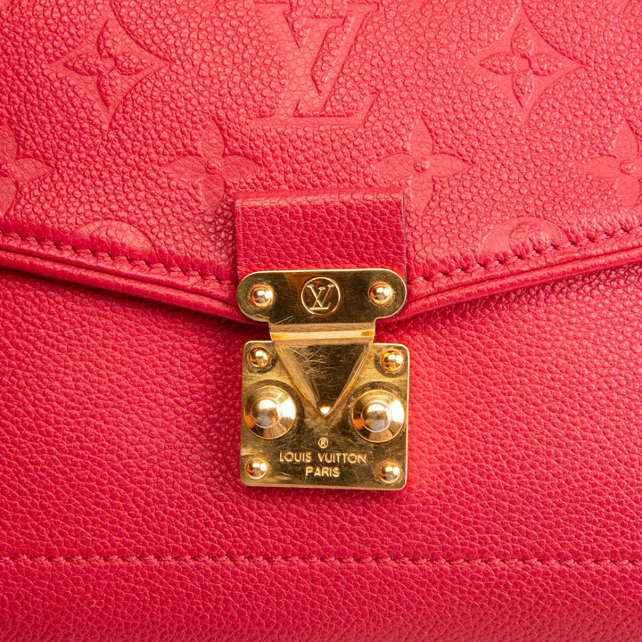 LOUIS VUITTON Monogram Empreinte Saint Germain Shoulder Bag - Magenta