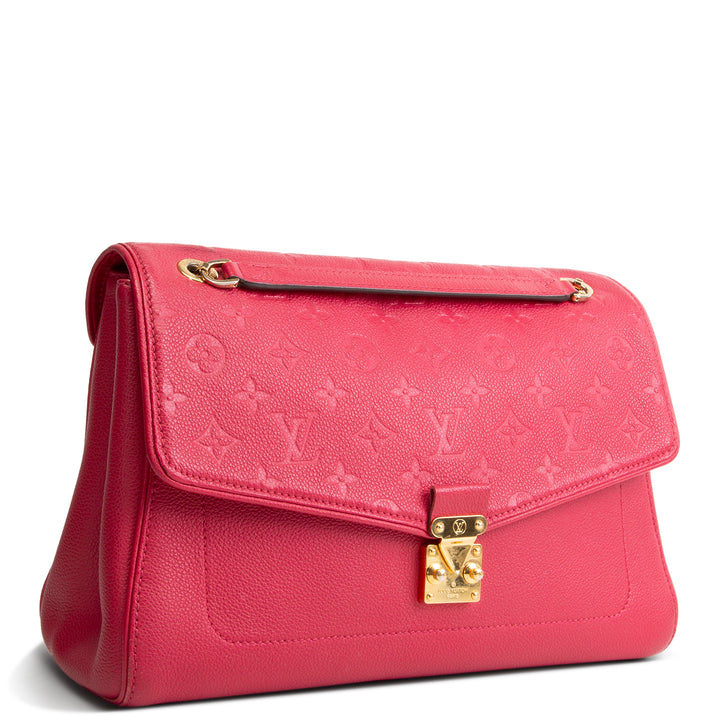 LOUIS VUITTON Monogram Empreinte Saint Germain Shoulder Bag - Magenta