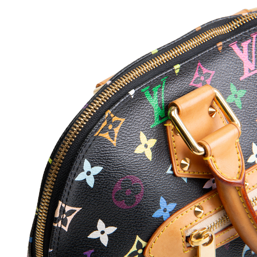 LOUIS VUITTON x Takashi Murakami Multicolore Alma - Black