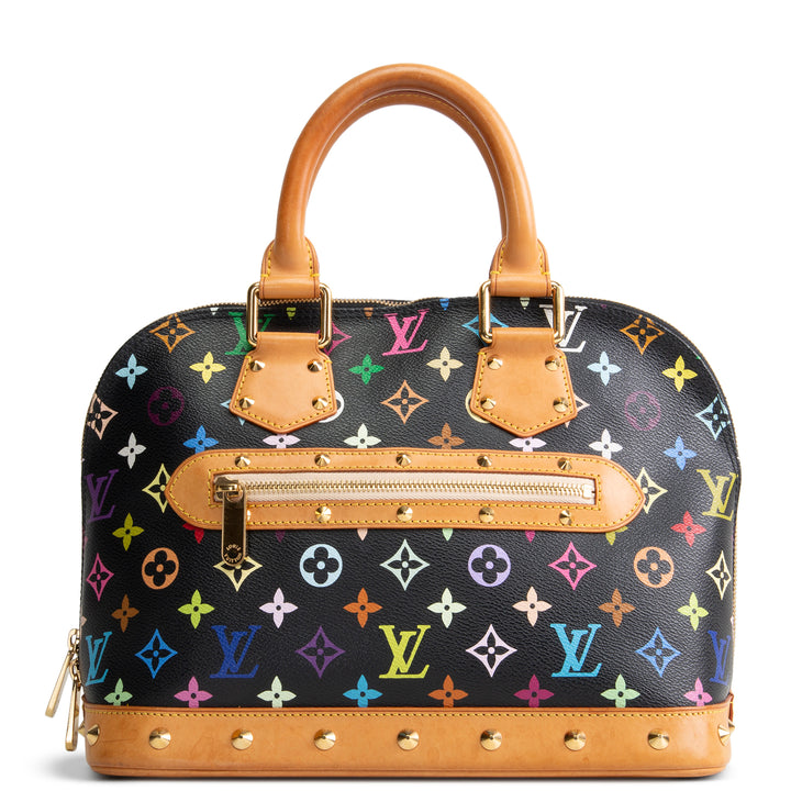 LOUIS VUITTON x Takashi Murakami Multicolore Alma - Black