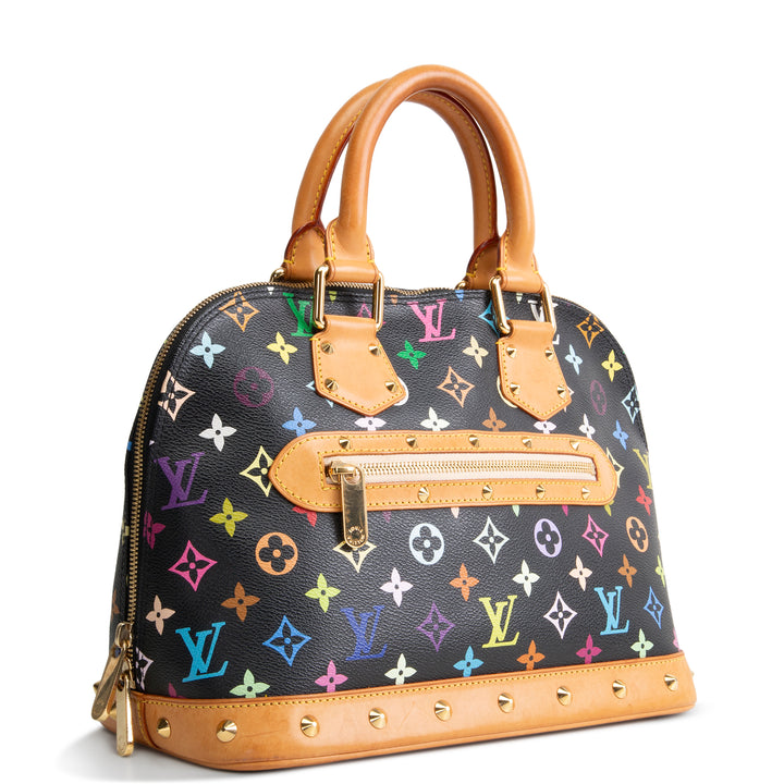 LOUIS VUITTON x Takashi Murakami Multicolore Alma - Black