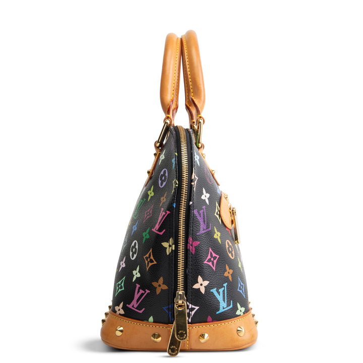 LOUIS VUITTON x Takashi Murakami Multicolore Alma - Black