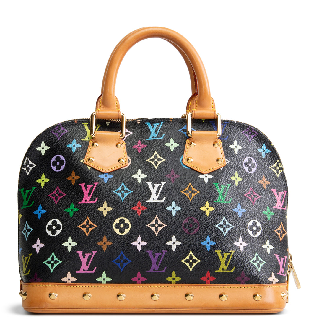 LOUIS VUITTON x Takashi Murakami Multicolore Alma - Black