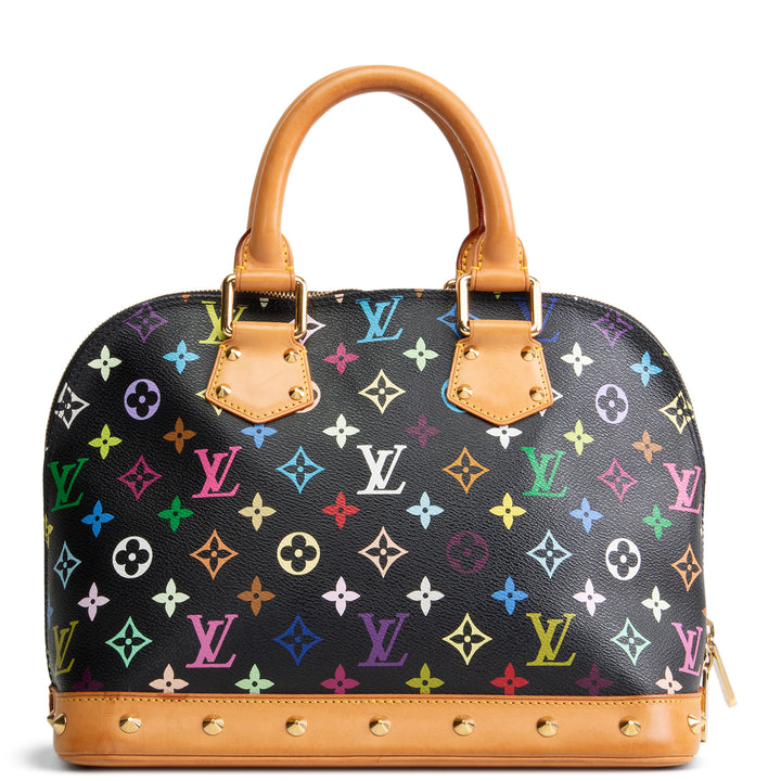 LOUIS VUITTON x Takashi Murakami Multicolore Alma - Black