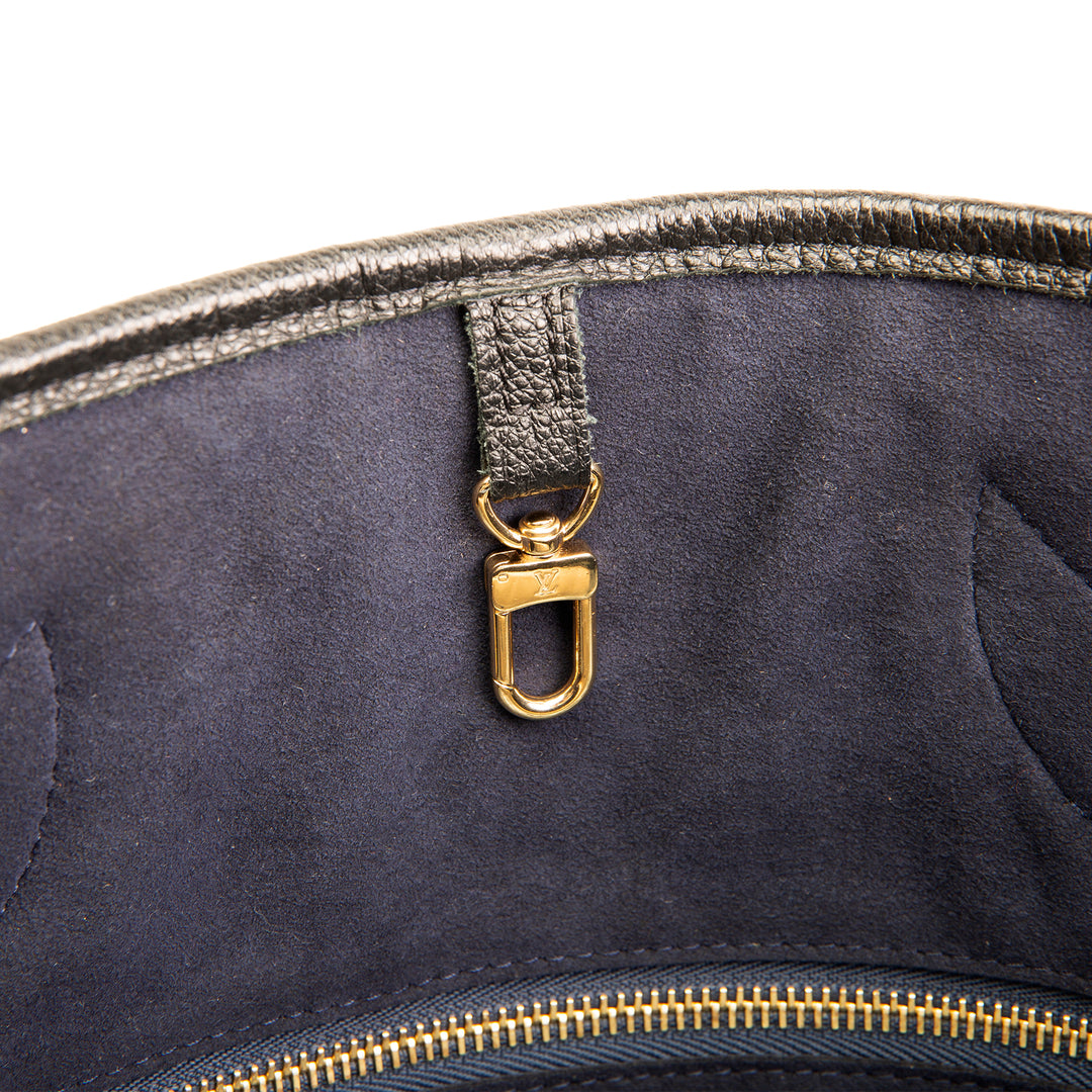 LOUIS VUITTON Giant Monogram Neverfull MM w/pouch - Black