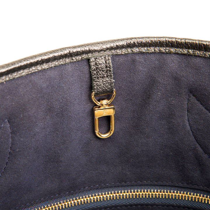 LOUIS VUITTON Giant Monogram Neverfull MM w/pouch - Black