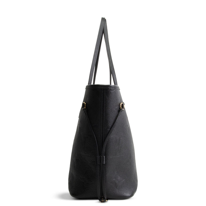 LOUIS VUITTON Giant Monogram Neverfull MM w/pouch - Black