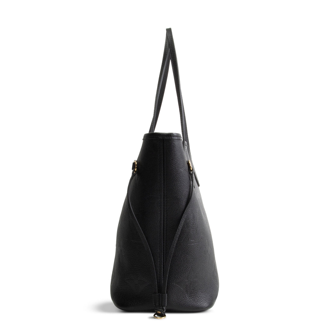 LOUIS VUITTON Giant Monogram Neverfull MM w/pouch - Black