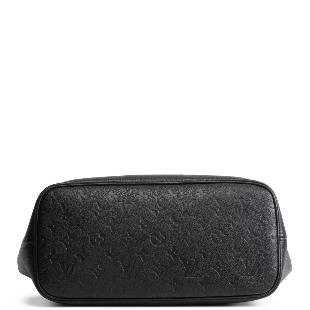 LOUIS VUITTON Giant Monogram Neverfull MM w/pouch - Black