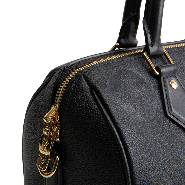 LOUIS VUITTON Empreinte Monogram Giant Speedy Bandouliere 25 - Black