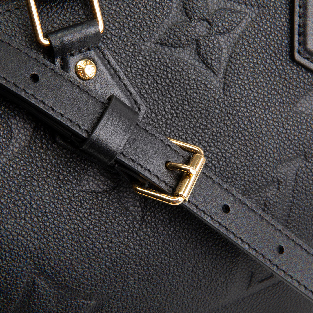 LOUIS VUITTON Empreinte Monogram Giant Speedy Bandouliere 25 - Black