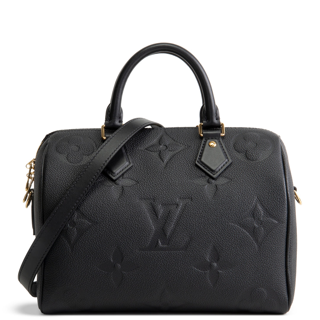 LOUIS VUITTON Empreinte Monogram Giant Speedy Bandouliere 25 - Black