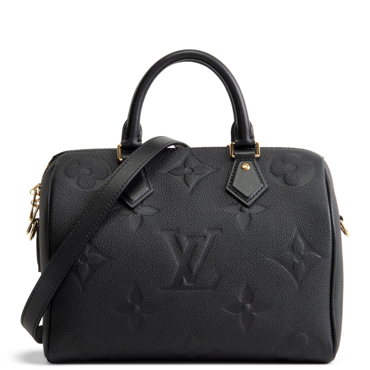 LOUIS VUITTON Empreinte Monogram Giant Speedy Bandouliere 25 - Black