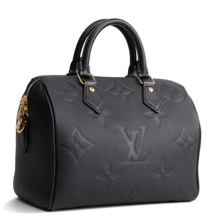 LOUIS VUITTON Empreinte Monogram Giant Speedy Bandouliere 25 - Black