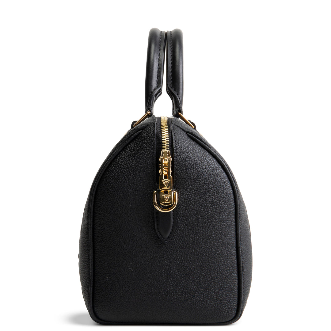 LOUIS VUITTON Empreinte Monogram Giant Speedy Bandouliere 25 - Black