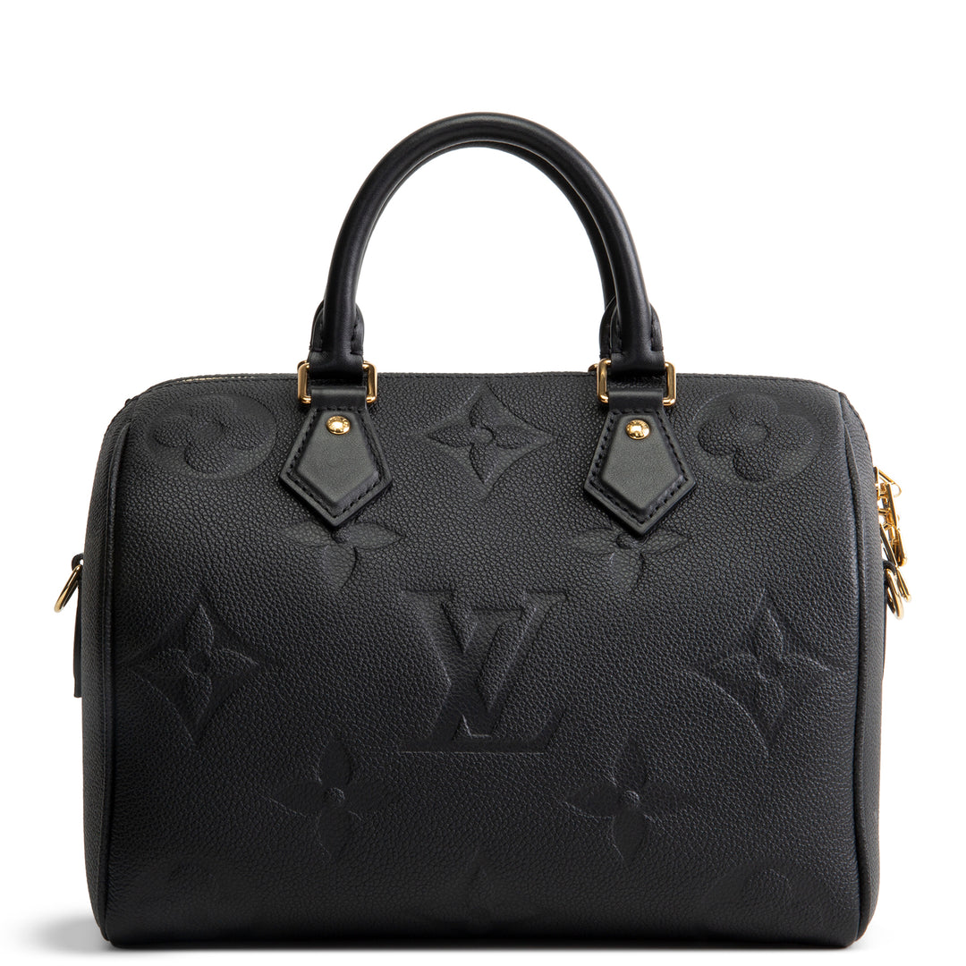 LOUIS VUITTON Empreinte Monogram Giant Speedy Bandouliere 25 - Black