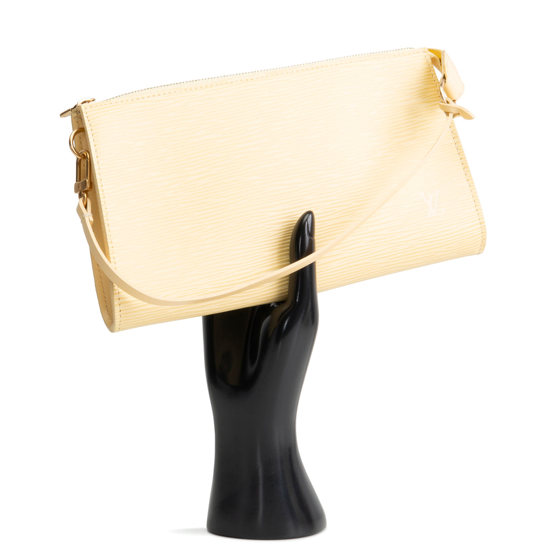 LOUIS VUITTON Vintage Epi Pochette Accessoires - Buttercream