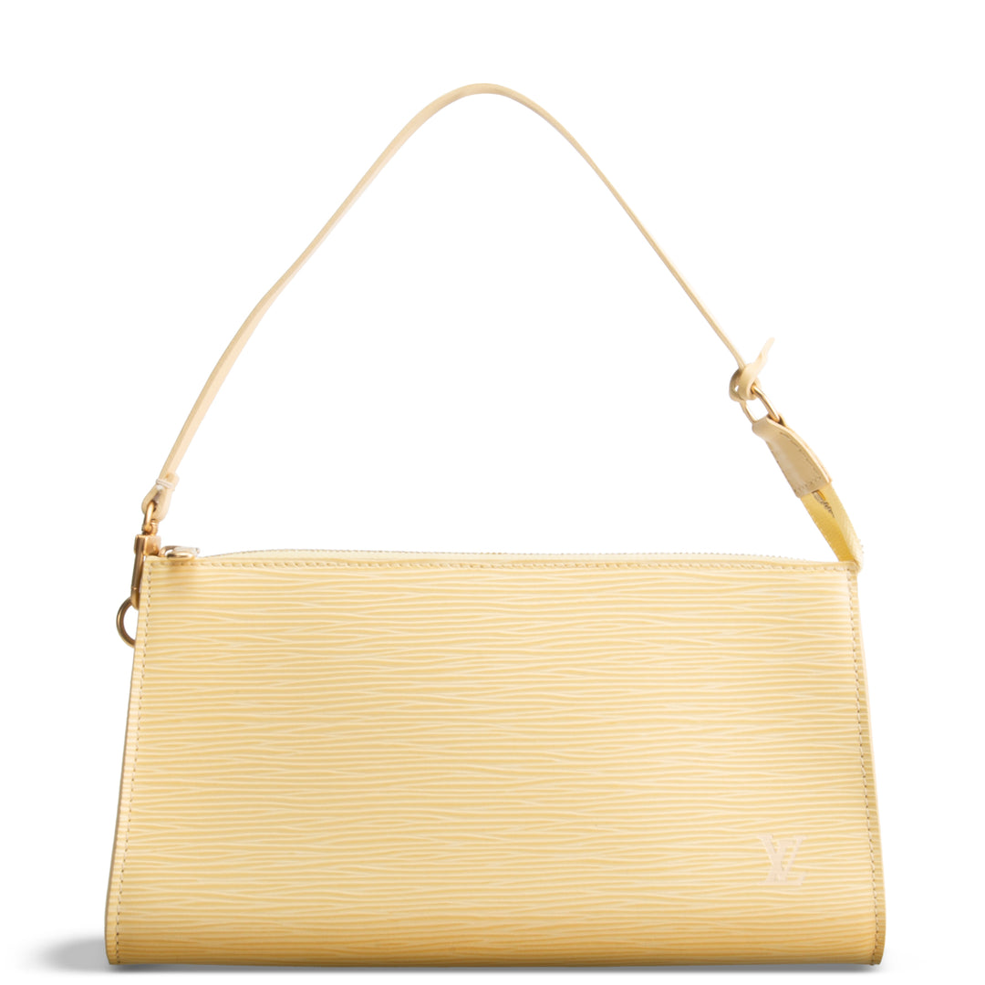 LOUIS VUITTON Vintage Epi Pochette Accessoires - Buttercream