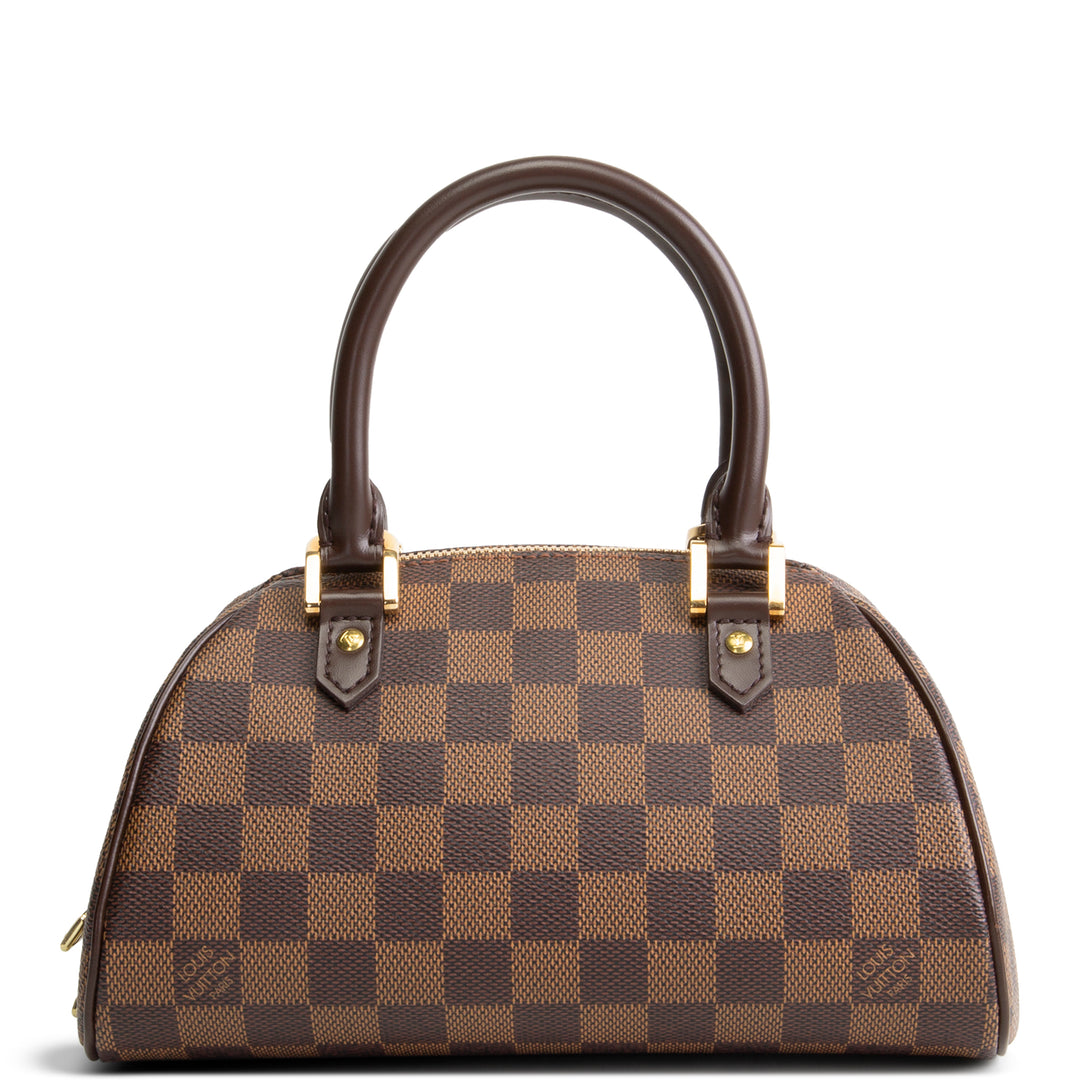 LOUIS VUITTON Damier Ebene Mini Ribera Handle Bag