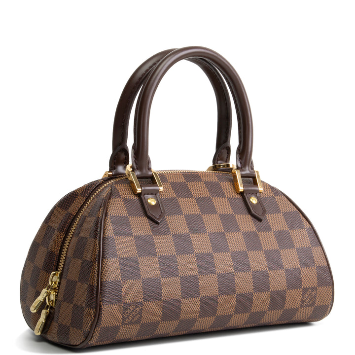 LOUIS VUITTON Damier Ebene Mini Ribera Handle Bag