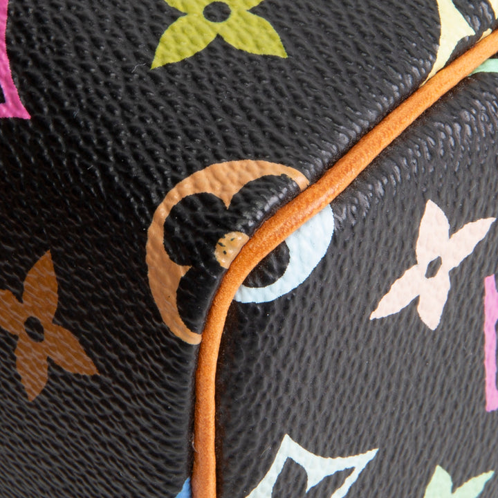 LOUIS VUITTON Vintage x Takashi Murakami Monogram Multicolore Mini Speedy HL - Black