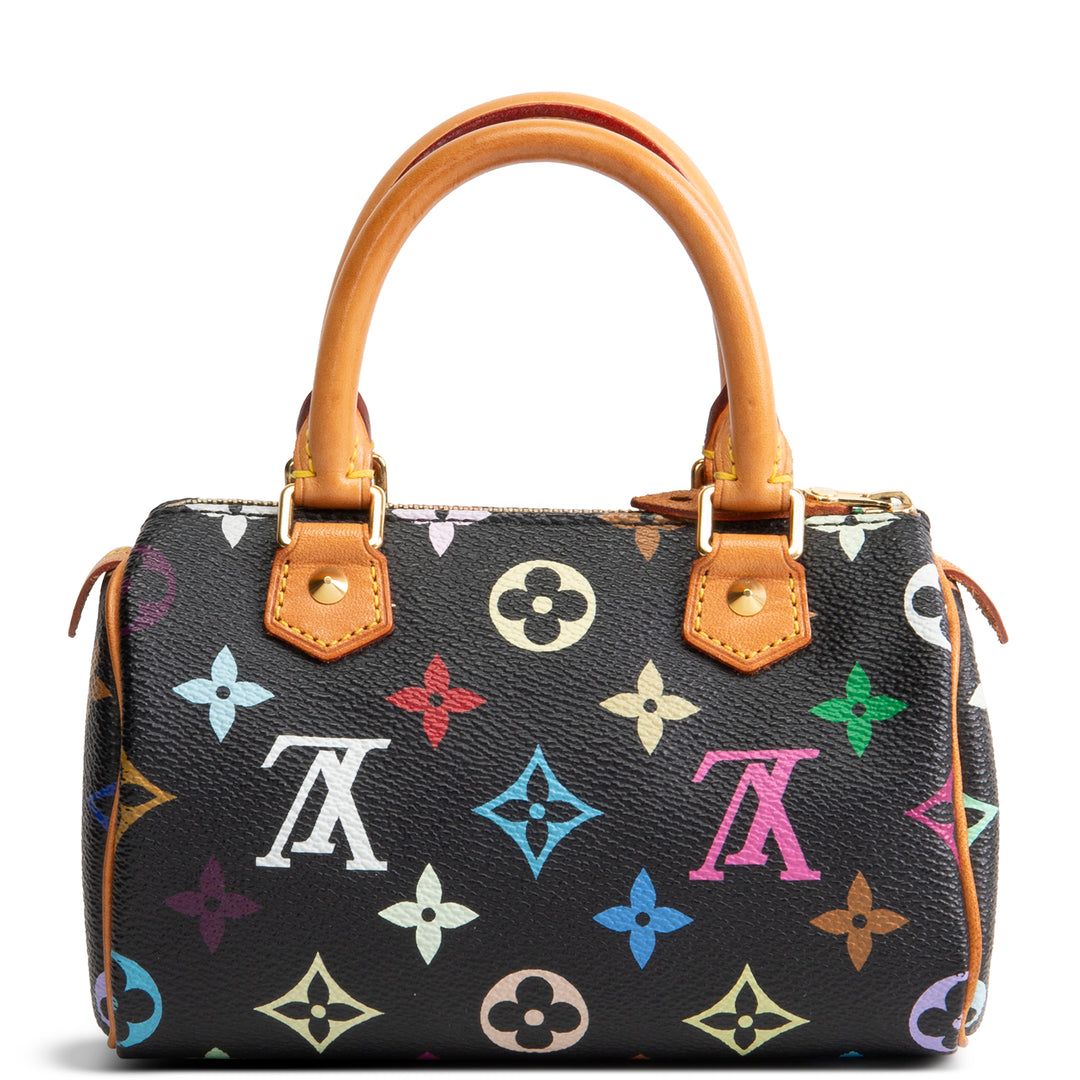 LOUIS VUITTON Vintage x Takashi Murakami Monogram Multicolore Mini Speedy HL - Black