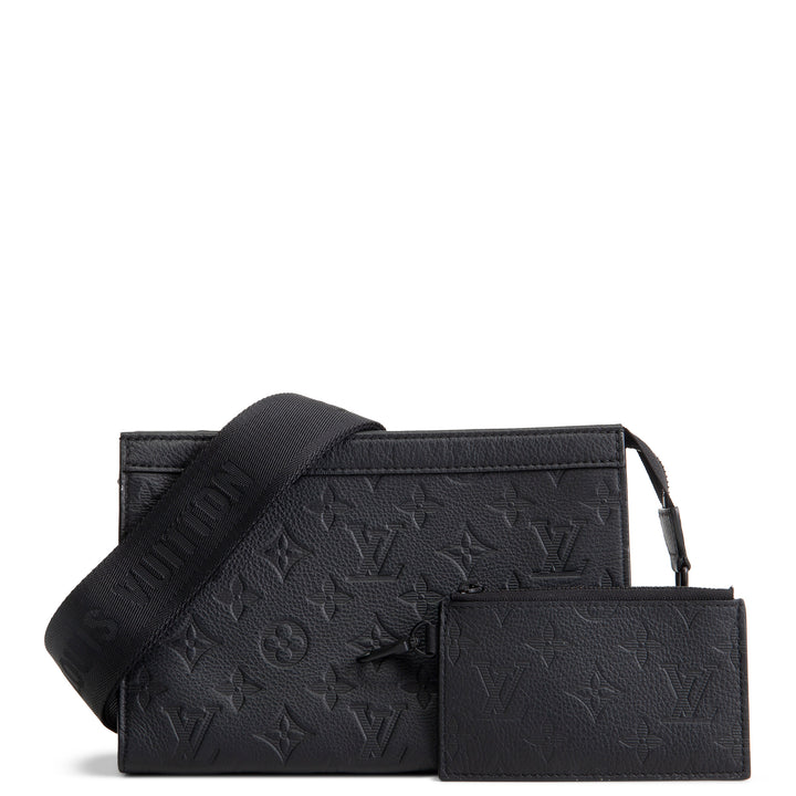 LOUIS VUITTON Monogram Shadow Gaston Wearable Wallet - Black