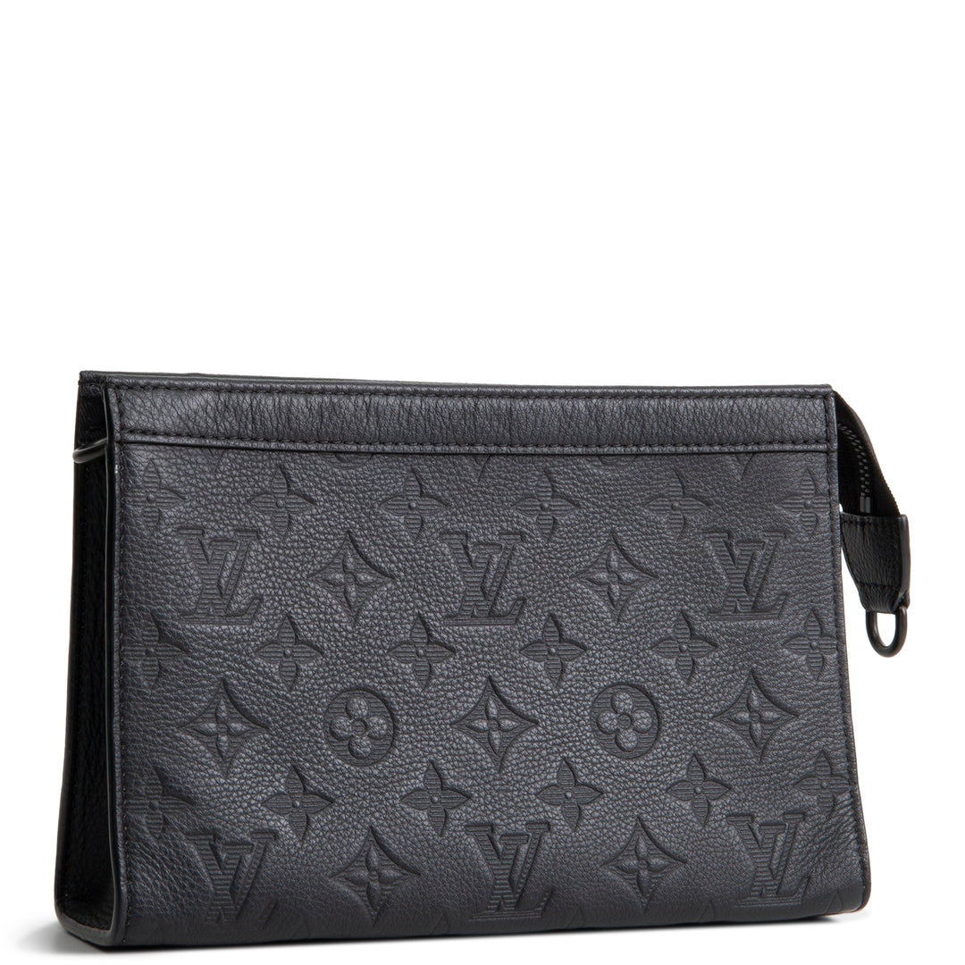 LOUIS VUITTON Monogram Shadow Gaston Wearable Wallet - Black