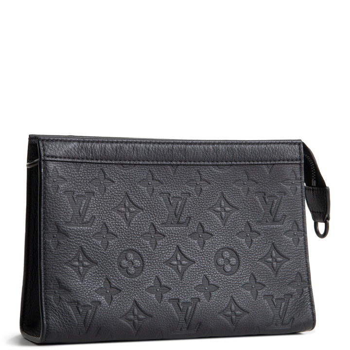 LOUIS VUITTON Monogram Shadow Gaston Wearable Wallet - Black