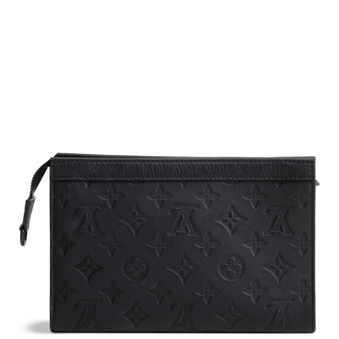 LOUIS VUITTON Monogram Shadow Gaston Wearable Wallet - Black