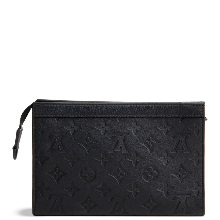 LOUIS VUITTON Monogram Shadow Gaston Wearable Wallet - Black