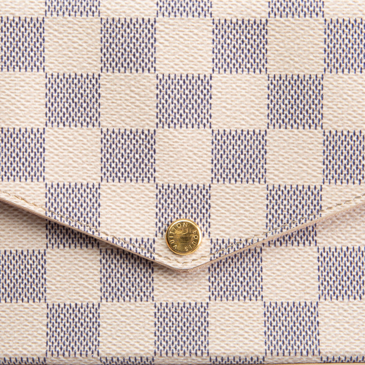 LOUIS VUITTON Damier Azur Felicie Pochette